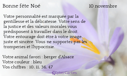 Carte bonne fête Noé