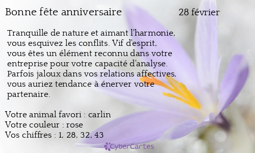 Carte bonne fête anniversaire